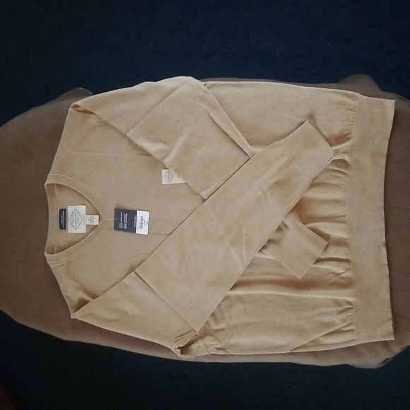 St John's Bay Super Soft oatmeal heather XL mens sweater - Picture 3 of 3